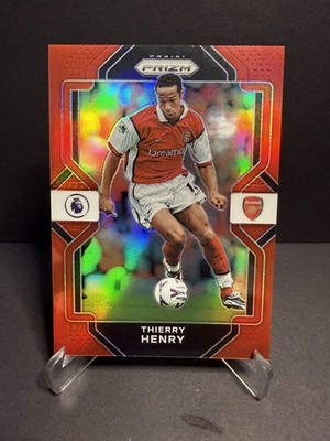 2022-23 Panini Chronicles Prizm Thierry Henry Red  46/99 Arsenal colour match