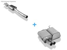  Komplettanlage ab Kat BMW 3er E46 325Ti Compact 2x76mm rund scharf gerade