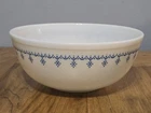 Vtg 1970's Pyrex Snowflake Blue Garland 404 4qt Mixing Bowl USA