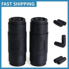 High-Performance Speakon 4-Pin Female Plug - Noise Shielded Coupler 2-Pack
