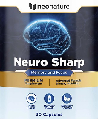 Neuro Sharp Memory Focus & Cognitive Support | 30 Capsules | BB 08/27