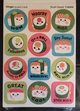 Scratch & Sniff Stickers Sheet Trend Ginger Scent