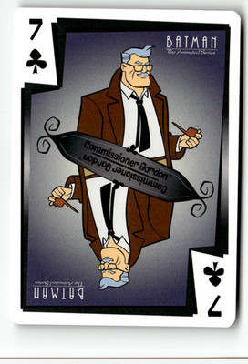 Upper Deck 2025 Batman Animated Series No. 7 of Clubs Commissioner Gordon
