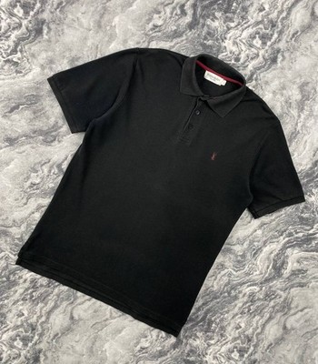 Vintage Yves Saint Laurent Polo Shirt YSL Men Size M Black | eBay