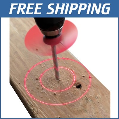 Efficient Magnetic Drill Guide with Red Laser - Perfect for DIY & Professionals~