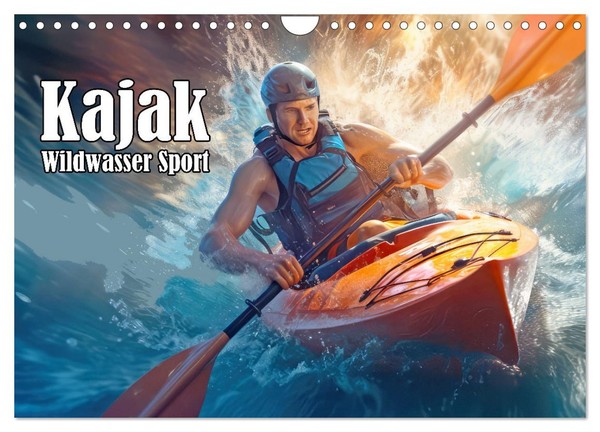 "Calendar 2027 · US Version · Kayak White Water Sport (Wall Calendar 2027 12\" × 8"-image