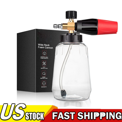 #ad Snow Foam Lance Cannon Soap Bottle Sprayer For Pressure Washer Gun Jet Car Wash $13.76