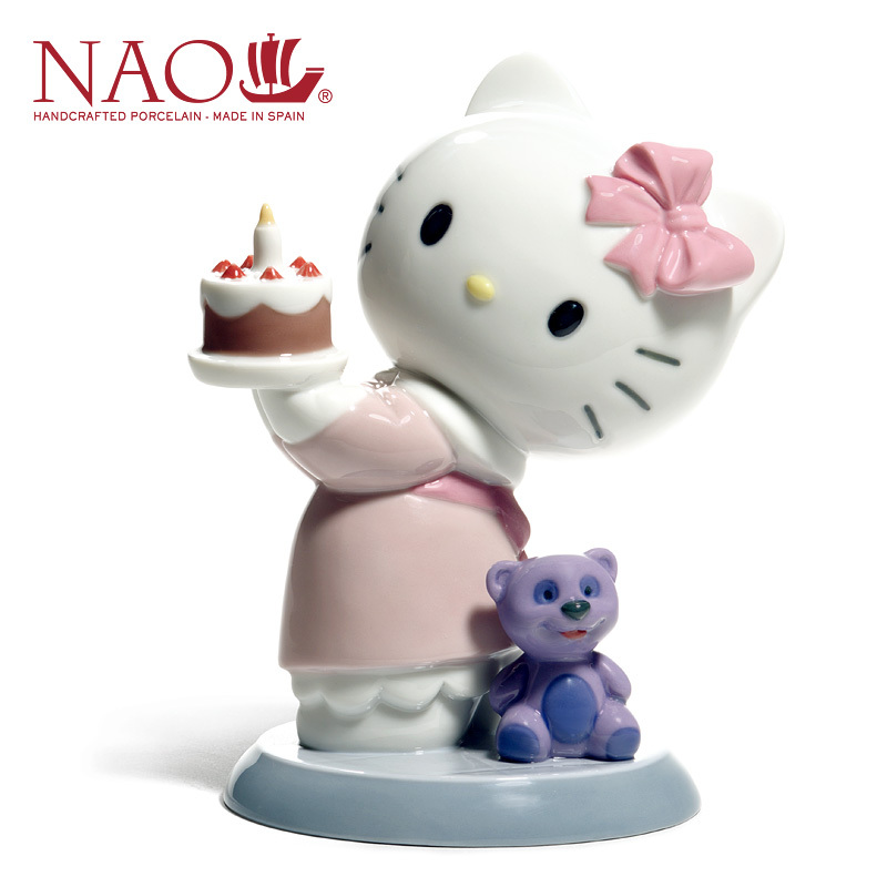 NAO ハローキティ Hello Kitty サンタ LLADRO New Hello Kitty X NAO LLADRO special collaboration Happy Birthday