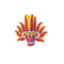 Wooden Handmade Sri Lankan Traditional Fire Mask Hang Home wall Decoration