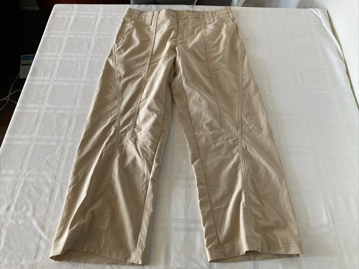 Patagonia Capri Crop Pants Womens Sz 6 Beige Nylon/Poly Blend