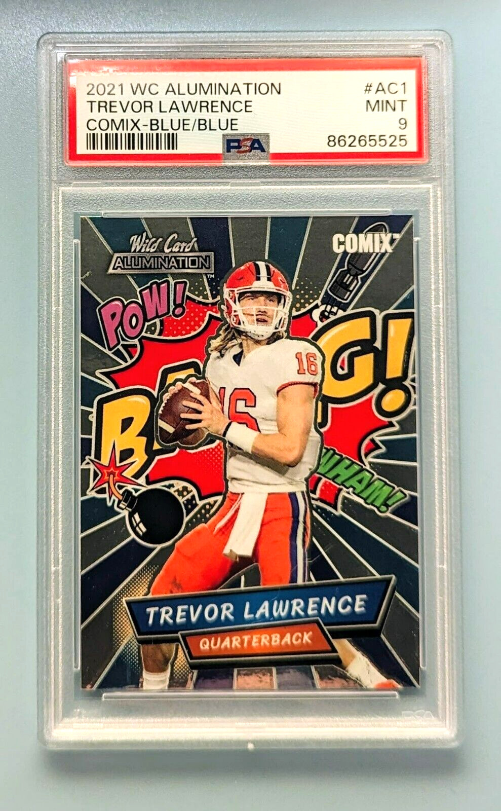 Trevor Lawrence Wild Card Alumination Comix #AC1 Blue/Blue