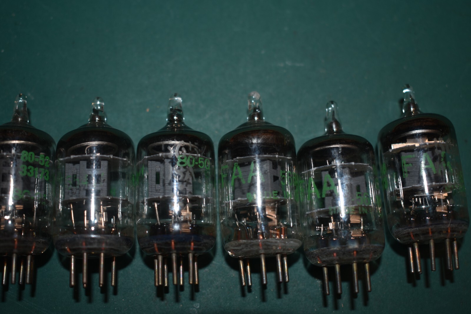 5654W 6AK5 GE FAA Audio Radio Receiver Vacuum Tubes Lot of Six eBay