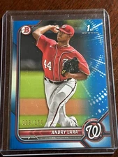 2022 Bowman Paper Andry Lara Washington Nationals Blue 008/150 #BP-70