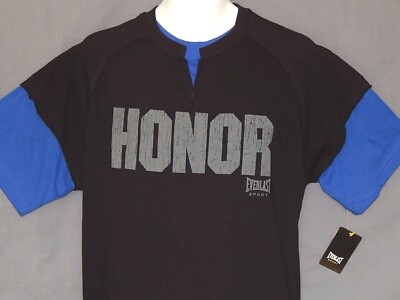 Men's Everlast Honor T-Shirt Size Medium NEW Vintage Twofer Boxing Shirt Fight