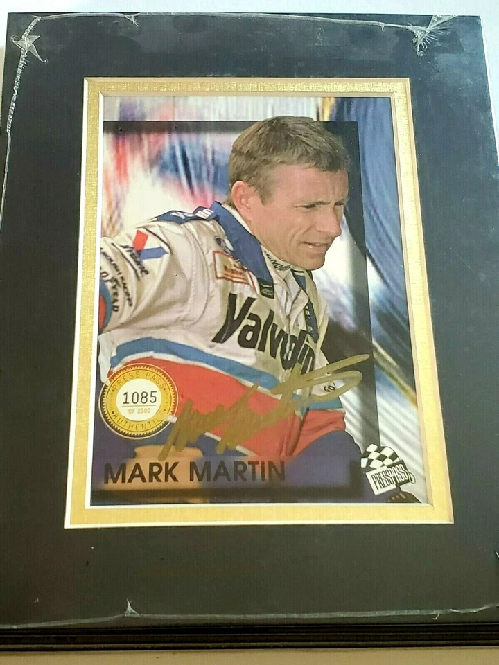 Foto autografiada de Mark Martin Nascar 6x8 mate a 8x10 con certificado de autenticidad RC-1228 Foto 4 de 4