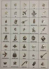 Wine Glass Charms - Set of 6 - Choose your own set from 270+ Charm Designs
