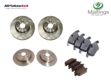 Allmakes 4x4 brake discs + pads front + rear Fits - freelander 2 2.2 