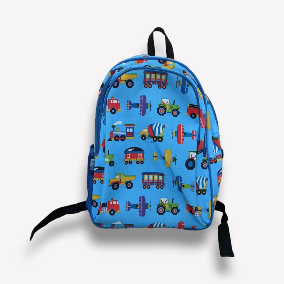 Wildkin Trains, Planes & Trucks Clip-In Lunch Box Blue