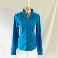 Merrell Full Zip Jacket Select Wick Pockets Thumb Holes Size Large Cerulean