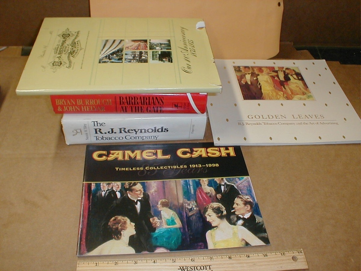5 diff RJ Reynolds Tobacco Company History Advertising Art Reference Book  Lot