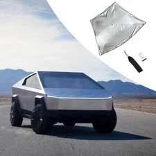 Car Front  Windshield Sun Shade for Tesla Cybertruck 2024 Upgrade 1PCS Silver
