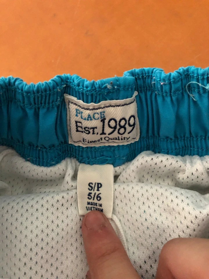 Pantalones Cortos de Natación Tiburón Blanco y Azul Océano Place para Niños Talla 5-6 Foto 2 de 4