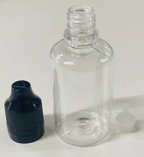 10ml,30ml Empty Plastic Bottles Clear PET Essential Oils Liquid QUALITY UK