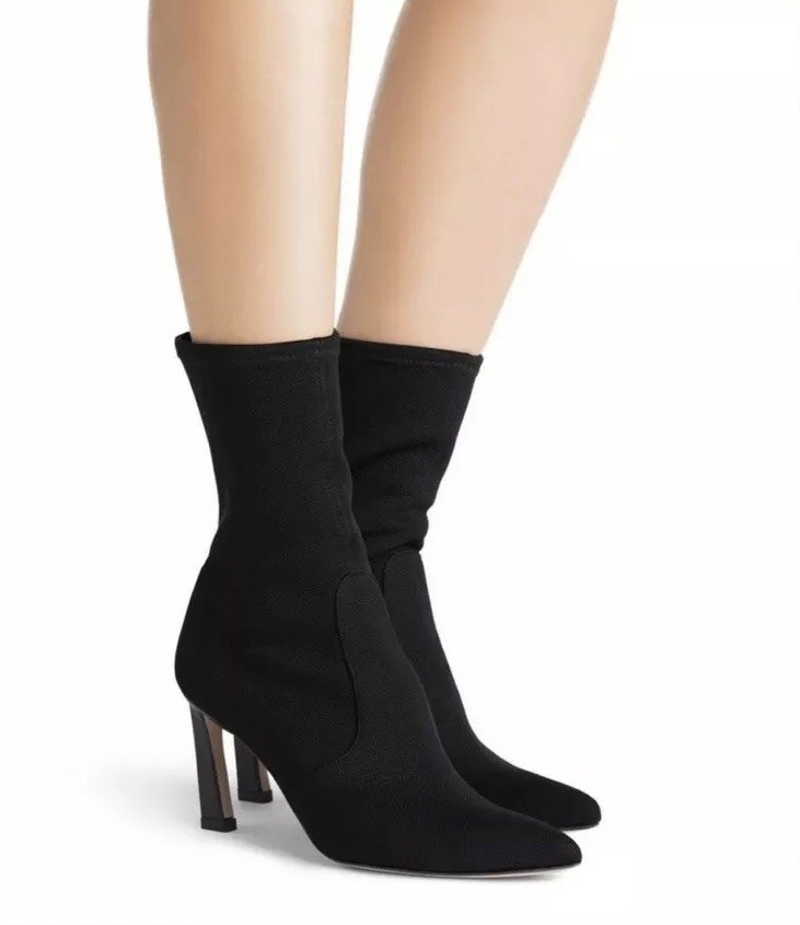 stuart weitzman rapture suede sock booties