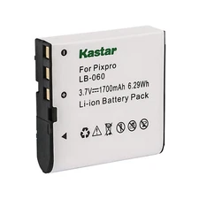 Kastar Battery for Original Kodak LB-060 LB060 GE GB-60 Kodak PixPro AZ Series