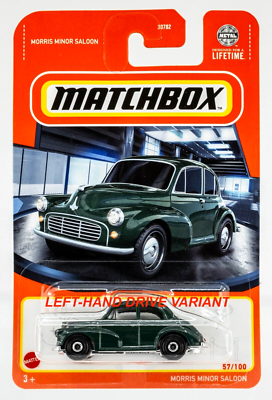 2024 Matchbox #57 Morris Minor Saloon EMPIRE GREEN | LHD VARIANT