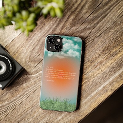 Soft Phone Cases - poem - Oscar Wilde - Mental health