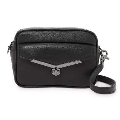 NEW Botkier Valentina Mini Camera Crossbody Handbag Purse, Black Pebbled  Leather