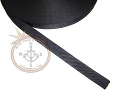 Nylon Webbing, 1" Inch, Black, 36" Inch For Sale By-The-Yard from The USA 
