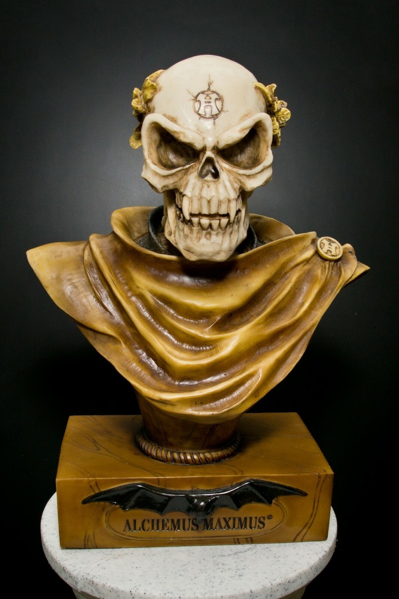 アクセサリー AlchemyGothic R101T Vampyr Skull Vampire- Rare Alchemy Gothic Alchemus Maximus Vampire Skull Bust
