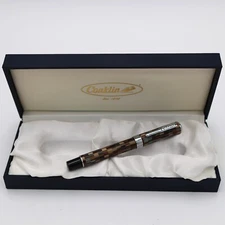 Conklin Stylograph Rollerball Pen Mosaic Brown w/Box Ex-Cond