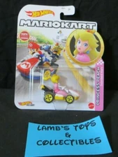 Hot Wheels Mario Kart Princess Peach standard kart character die cast Mattel toy