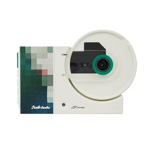 Wall Mounted Retro Turntable CD Player with Remote Portable CD Player (Green) - Afbeelding 5 van 10