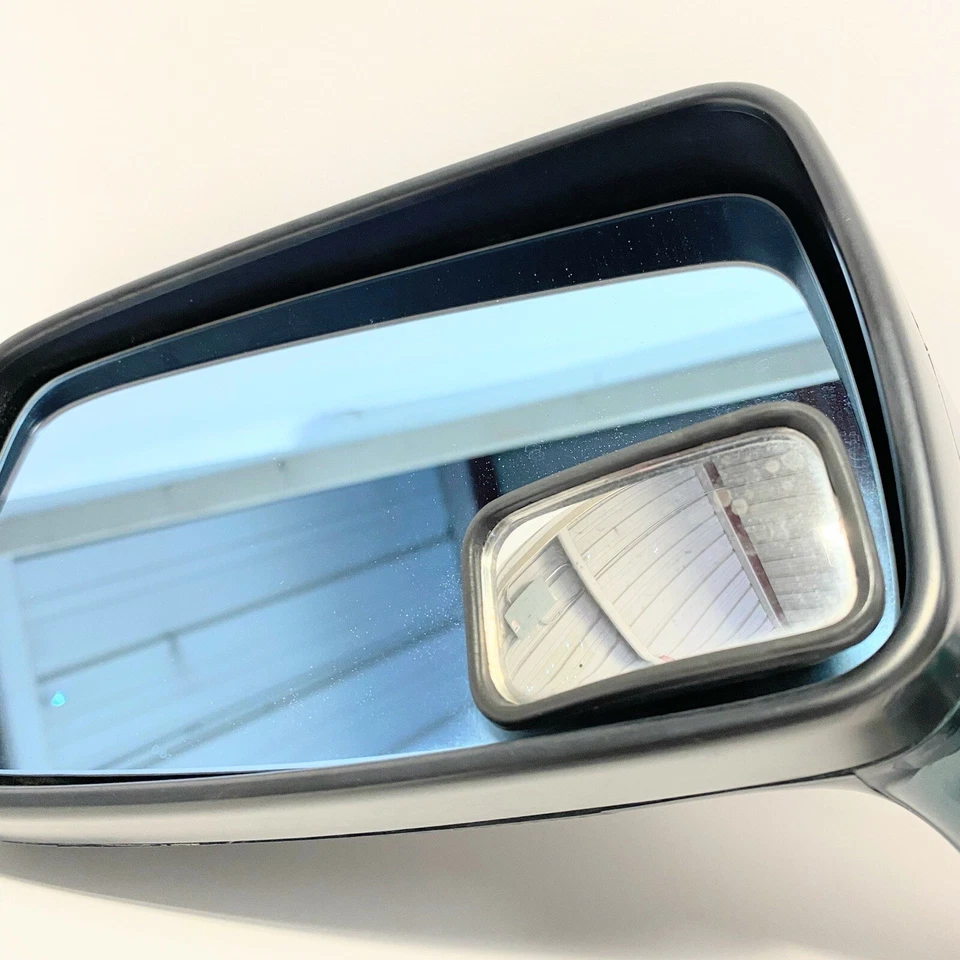 Espejo retrovisor izquierdo del conductor 88-98 Audi Cabriolet 80 90 E6 007665 OEM verde Foto 3 de 4