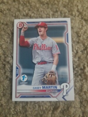 CASEY MARTIN 2021 BOWMAN FIRST EDITION CARD BFE-92 PHILLIES (ROOKIE BASE)