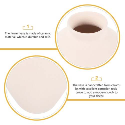 Keramik Vase Boden Tisch Herzstück Dekoration minimalistisch nordische Blume - Bild 2 von 12
