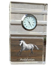 Andalusian three-striped clock with a horse Art-Dog
