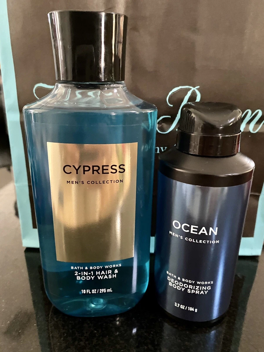 New Bath Body Works CYPRESS Shower Gel OCEAN Deodorizing Body