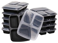 Green Direct Microwave Safe 3-compartment Food Containers With Lids/divided Plat on sale Green Direct Microwave Safe 3-compartment Food Containers With Lids/divided Plat on sale