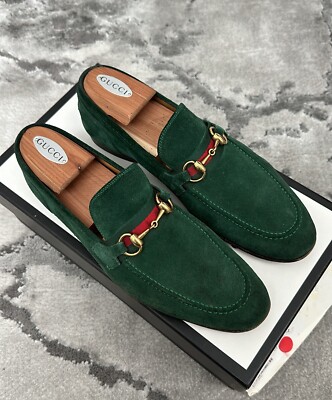 Gucci Emerald Green Leather Loafers with Gold Detail Gucci | Shoes | Never Worn Emerald Green Velvet Loafers With  main image 3