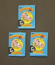 Vintage 1987 Garbage Pail Kids 8th Series GPK 3 Unopened Packs Sealed 