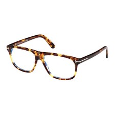 Tom Ford FT5978-B 053 Blonde Havana 56mm Eyeglasses New Authentic