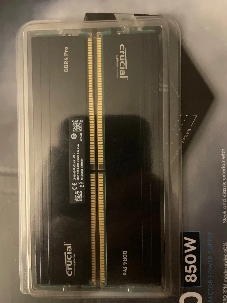 PC4-25600 (DDR4-3200) Bus Speed Computer RAM 32 GB Capacity per