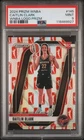 2024 PANINI PRIZM WNBA WNBA LOGO PRIZM #145 CAITLIN CLARK ROOKIE RC PSA 9