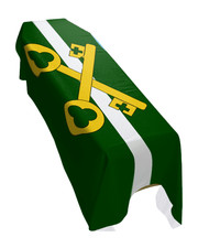 Petersfield Town Coffin Drape Flag - Premium Quality and Made To Order in the UK