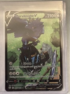 Corviknight V TG18/TG30 Sword & Shield Silver Tempest Ultra Rare Pokemon TCG NM